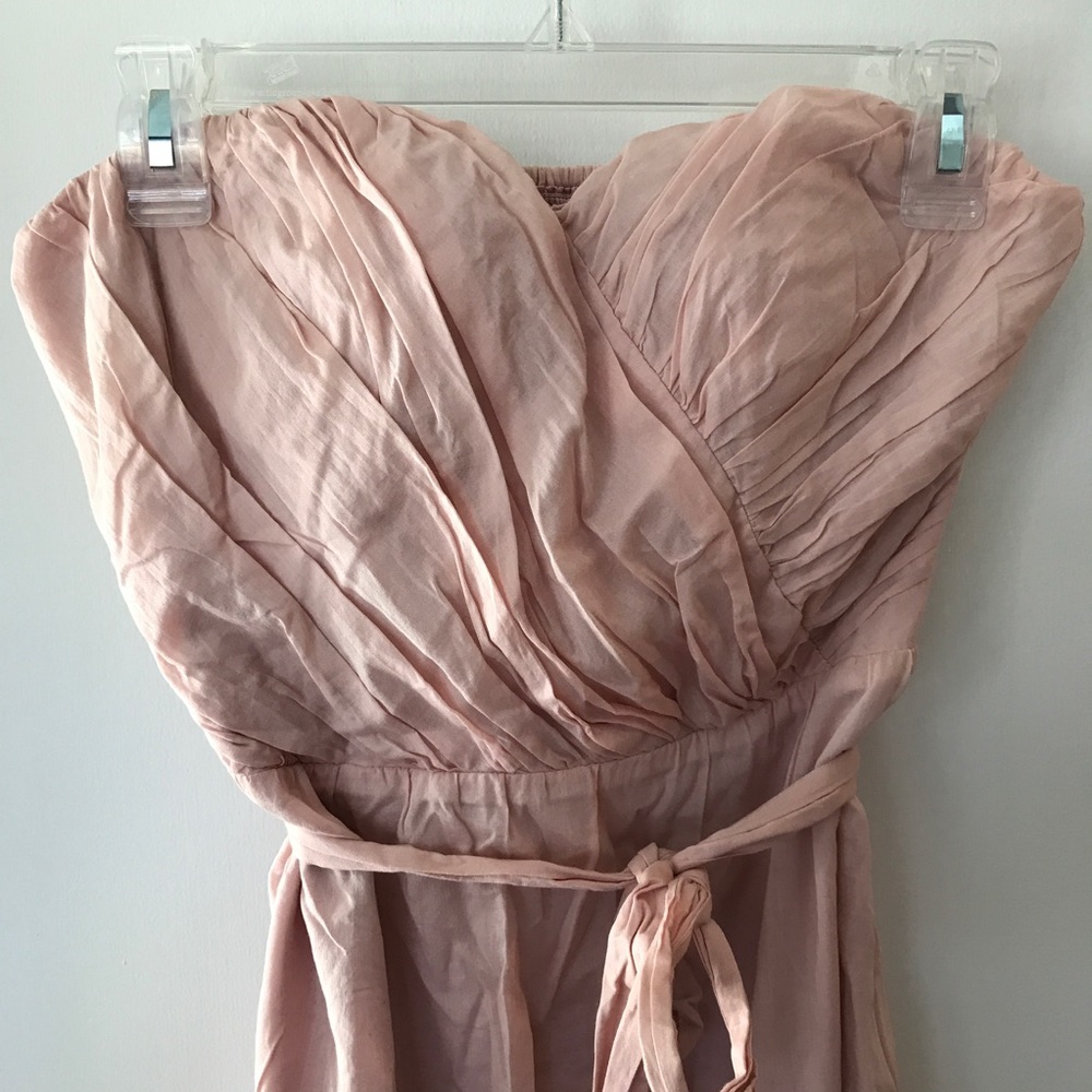 EXPRESS BLUSH STRAPLESS DRESS - Picture 2 of 5